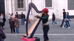 音乐短片_街头竖琴演奏 卡农MV下载_MTV免费