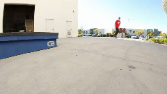 Sewa Kroetkov Skateboarding In Slow Motion - Kickflip Crook