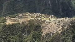鸟瞰马丘比丘遗迹