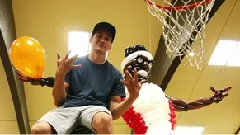 Lebron James Made Entirely Out Of Balloons