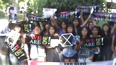 秘鲁粉丝对exo出道一周年的祝福