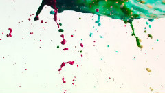 慢镜头下的墨滴