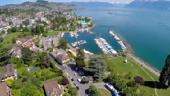 瑞士拉沃风光 空中摄影