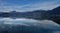 奧地利 哈尔施塔特湖风光 时光流逝