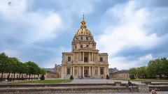 法国巴黎城市风景 时光流逝