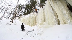 Ice Climbing In Munising Michigan