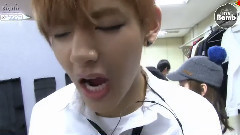 V is wearing BOMB