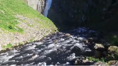 挪威壮观的瀑布