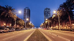 Midnight Barcelona - Timelapse