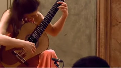 Classical beauty Anna The guitar solo Bach fugue
