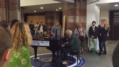 TALENTED OLD MAN ON STREET PIANO