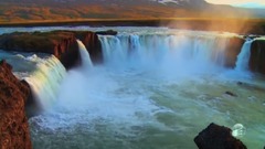 冰岛美丽的瀑布