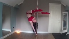 HAPPY CHRISTMAS! Santa Baby Pole dance