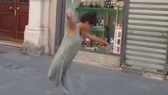 Балерина з Ізраїлю не стояли перед музикант вулиці мелодію в Італії