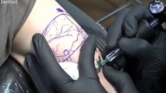 把中国画纹在手上 不知道会不会带来中国运?