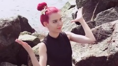 The Little Mermaid or half a fish girl makeup tutorial