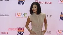Jessica Szohr 2017 Race to Erase MS Gala Orange Carpet