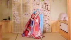 初音未来,VOCALOID家族,舞蹈视频 - 梦与叶樱(初音花色衣.ver)
