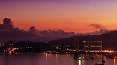 Hong Kong Cloudy Sunrise Time Lapse