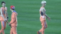 400m接力赛前准备