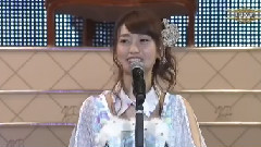 AKB48第五回选拔总选举 第2位 大岛优子感言