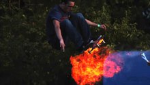  - Slow Mo Fire Skateboarding